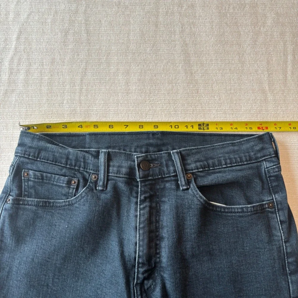 Levis 505 Regular Fit Jeans‎ Mens 33x32 Dark Wash Indigo Straight Leg Denim Y2K